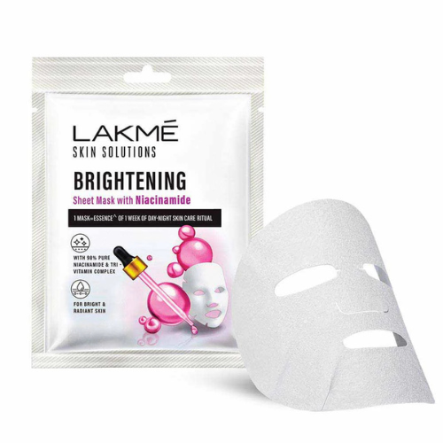 Lakmé Skin Solutions Sheet Mask – Brightening with Niacinamide | 25 ml