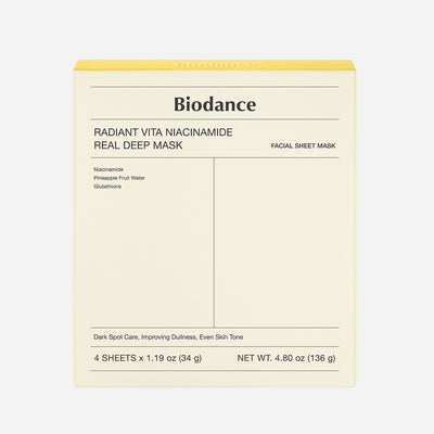 Biodance Radiant Vita Niacinamide Real Deep Mask (4 sheets)