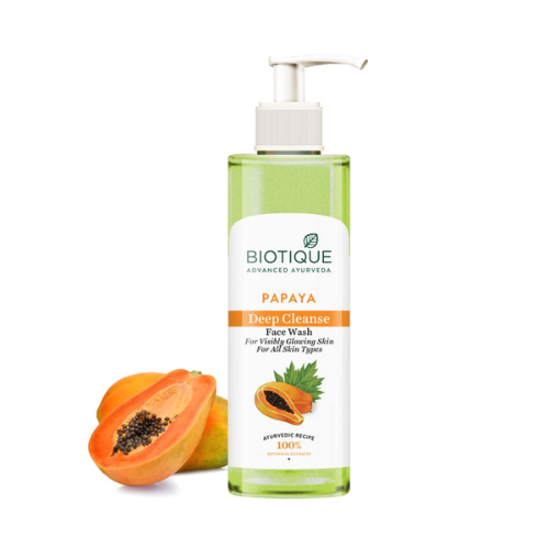 Biotique Papaya Deep Cleanse Face Wash | Oil Control Cleanser