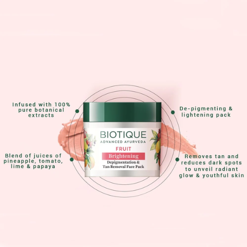 Biotique Fruit Brightening Tan Removal Face Pack
