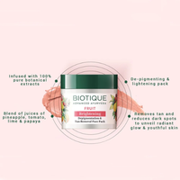 Biotique Fruit Brightening Tan Removal Face Pack