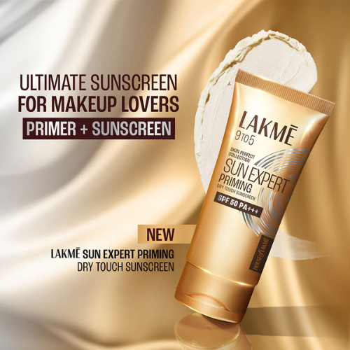 Lakmé Sun Expert Primer + Sunscreen – SPF 50 PA+++ UVA/UVB Protection & Mattifying Makeup Base | 50 g