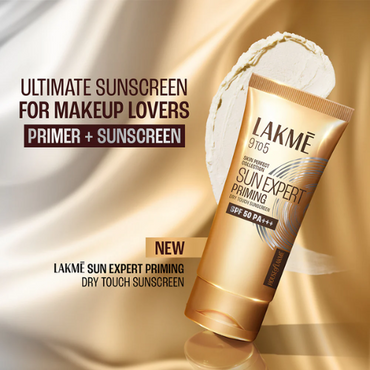 Lakmé Sun Expert Primer + Sunscreen – SPF 50 PA+++ UVA/UVB Protection & Mattifying Makeup Base | 50 g