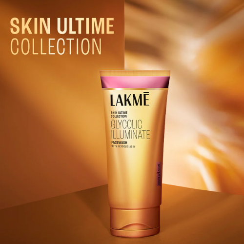 Lakmé Glycolic Illuminate Facewash – Gentle Exfoliation & Brightening with Glycolic Acid | 100 g