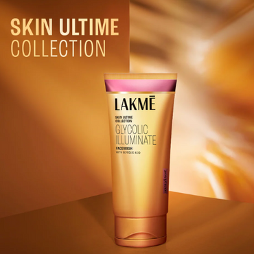 Lakmé Glycolic Illuminate Facewash – Gentle Exfoliation & Brightening with Glycolic Acid | 100 g