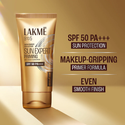 Lakmé Sun Expert Primer + Sunscreen – SPF 50 PA+++ UVA/UVB Protection & Mattifying Makeup Base | 50 g