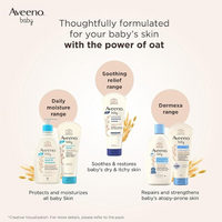 Aveeno Baby Daily Moisture Lotion – 20g | Oat Flour, Glycerin & Dimethicone | Hypoallergenic & Fragrance-Free