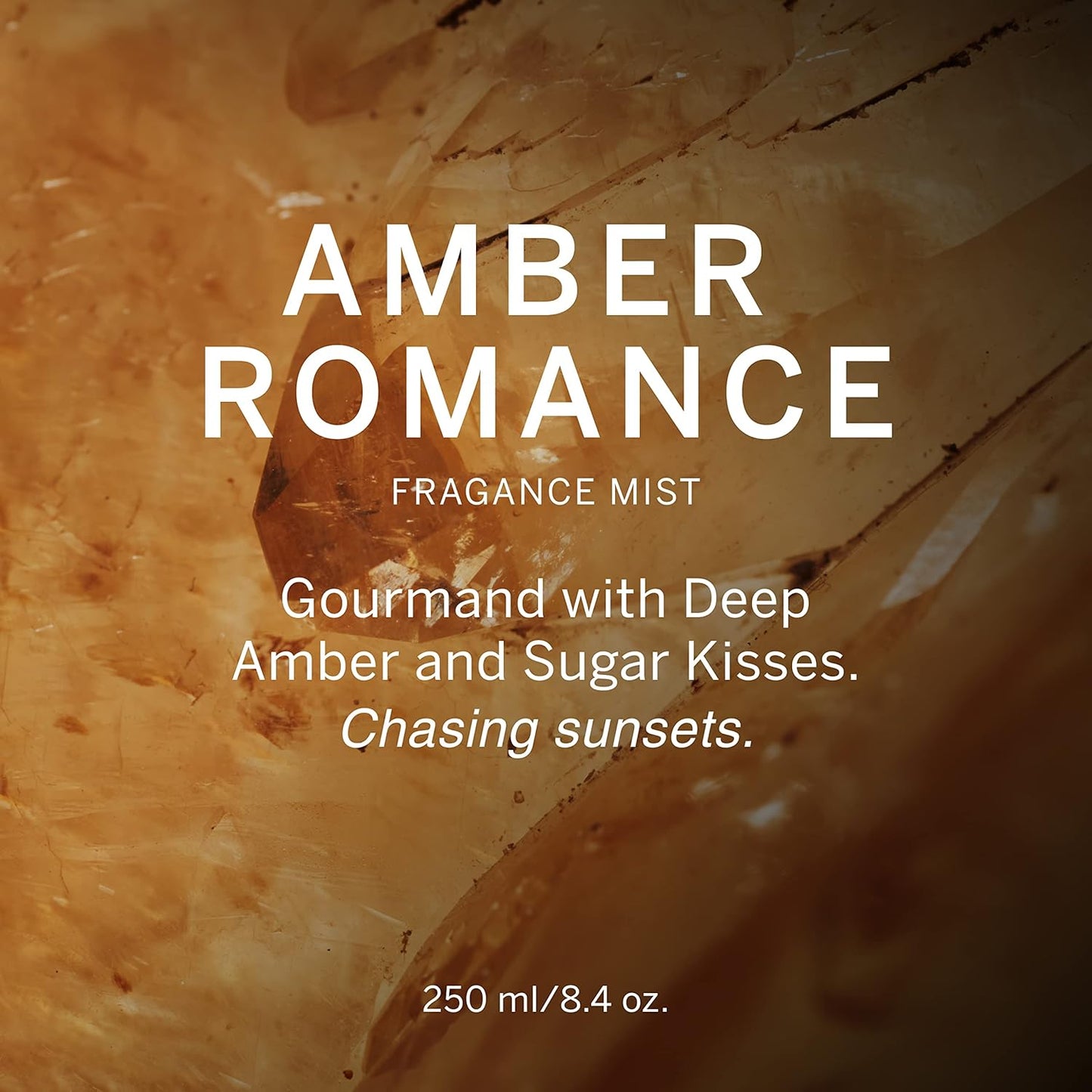 Victoria's Secret Amber Romance Body Mist for Women, Perfume with Notes of Sugar Kisses, Women’s Fragrance