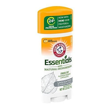 Arm & Hammer Essentials Natural Deodorant, Unscented 2.5oz