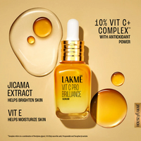 Lakmé Vit C Brilliance Serum – Brightening & Anti-Dullness Face Serum | 15 ml