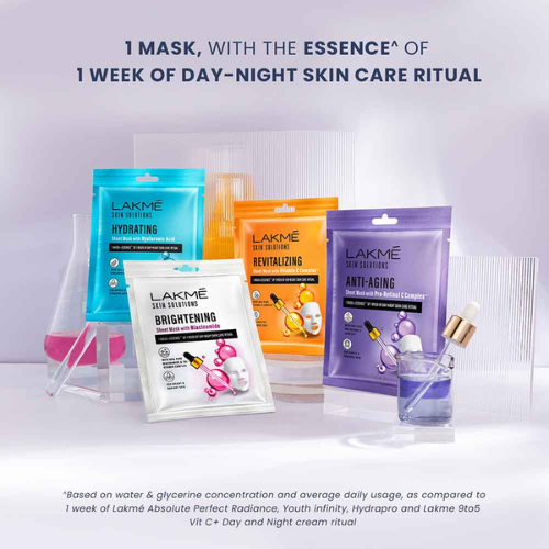 Lakmé Skin Solutions Sheet Mask – Brightening with Niacinamide | 25 ml