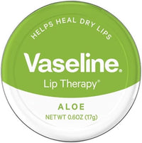 Vaseline Lip Therapy Lip Balm Tin, Aloe Vera, 0.6 oz