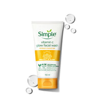 Simple Protect N Glow Vitamin C Glow Facial Wash 150ml | 100% Soap-Free Facewash | Get Bright & Radiant skin| For dull & tired skin