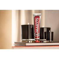 Marvis Cinnamon Mint Toothpaste – 3.8 oz | Warm Cinnamon & Cool Mint, Fights Plaque, Freshens Breath