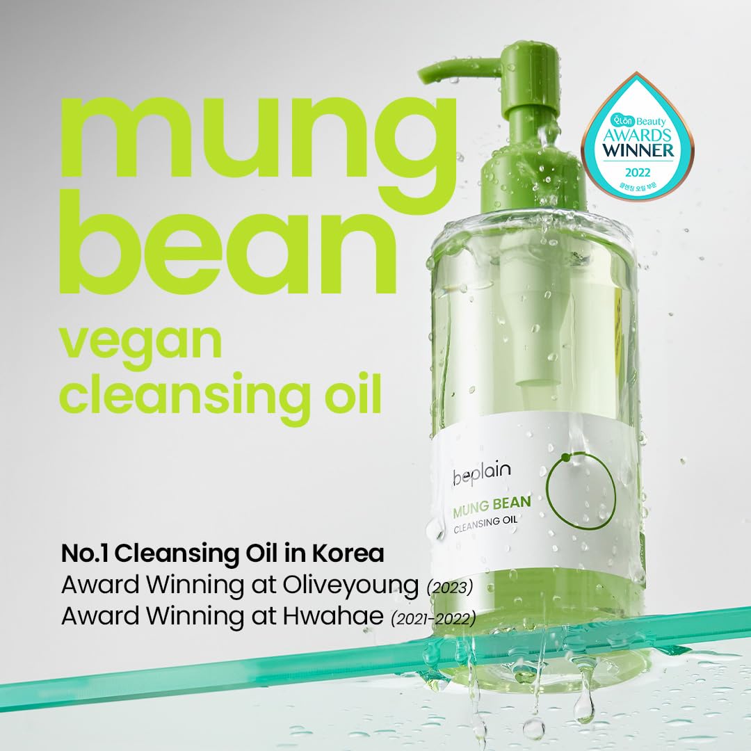 Beplain Greenful Vegan Cleansing Oil (200ml) | Gentle Makeup Remover & Daily Cleanser