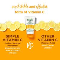 Simple Protect N Glow Vitamin C Glow Facial Wash 150ml | 100% Soap-Free Facewash | Get Bright & Radiant skin| For dull & tired skin