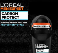 L'Oreal Paris Men Expert Fragrance Roll on | Anti Odor XXL Ball | 50ml (Carbon Protect)