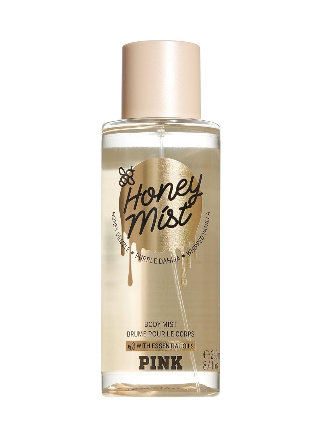 Victoria's Secret Pink Honey Body Mist with Essential Oils (250 ml)