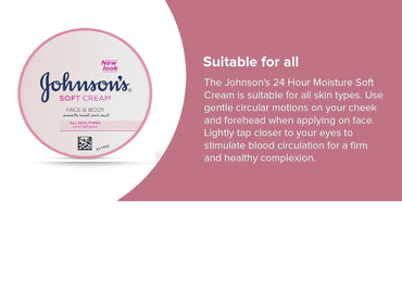 Johnson's 24 Hour Moisture Soft Cream(200 Ml)