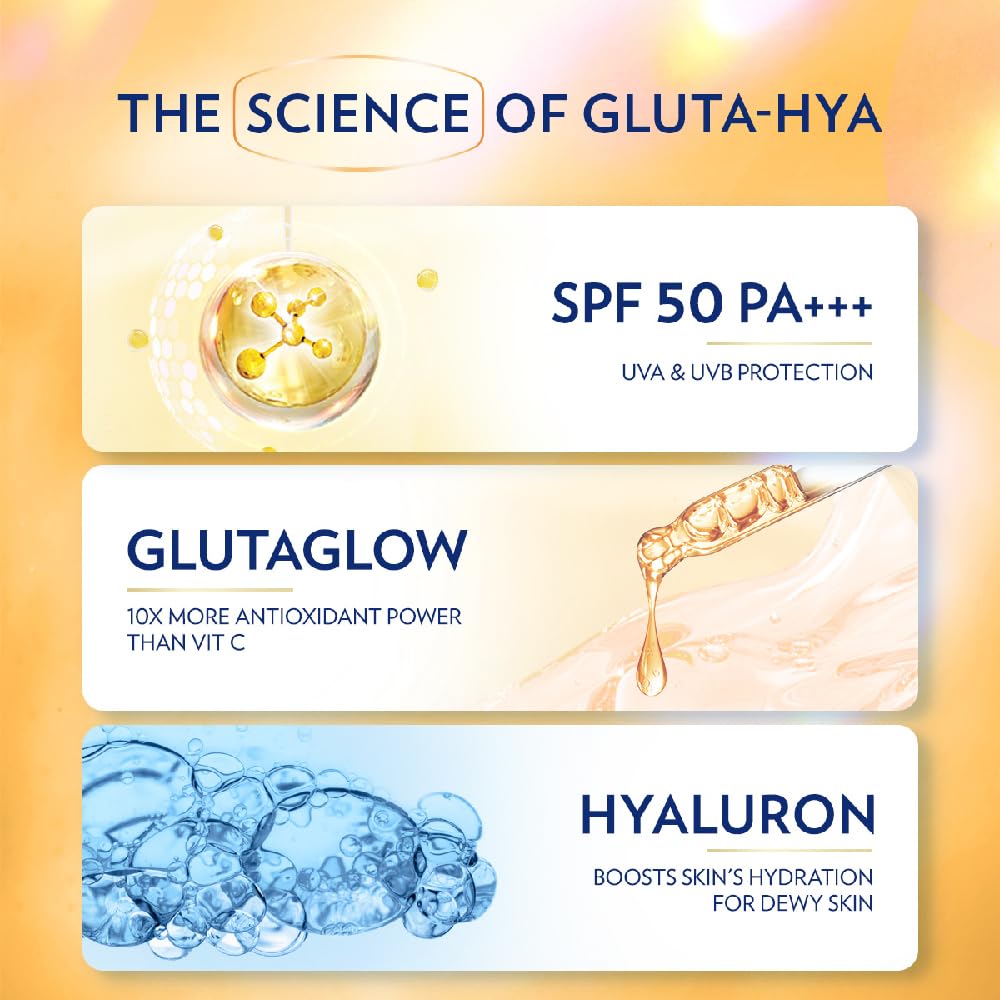 Vaseline Gluta Hya - Antioxidant SPF 50 PA+++ Sunscreen for Face & Body