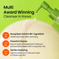 Beplain Greenful Vegan Cleansing Oil (200ml) | Gentle Makeup Remover & Daily Cleanser