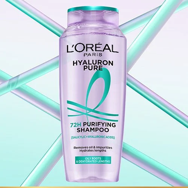L'Oréal Paris Hyaluron Pure 72H Purifying Shampoo for Oily Scalp 200ml