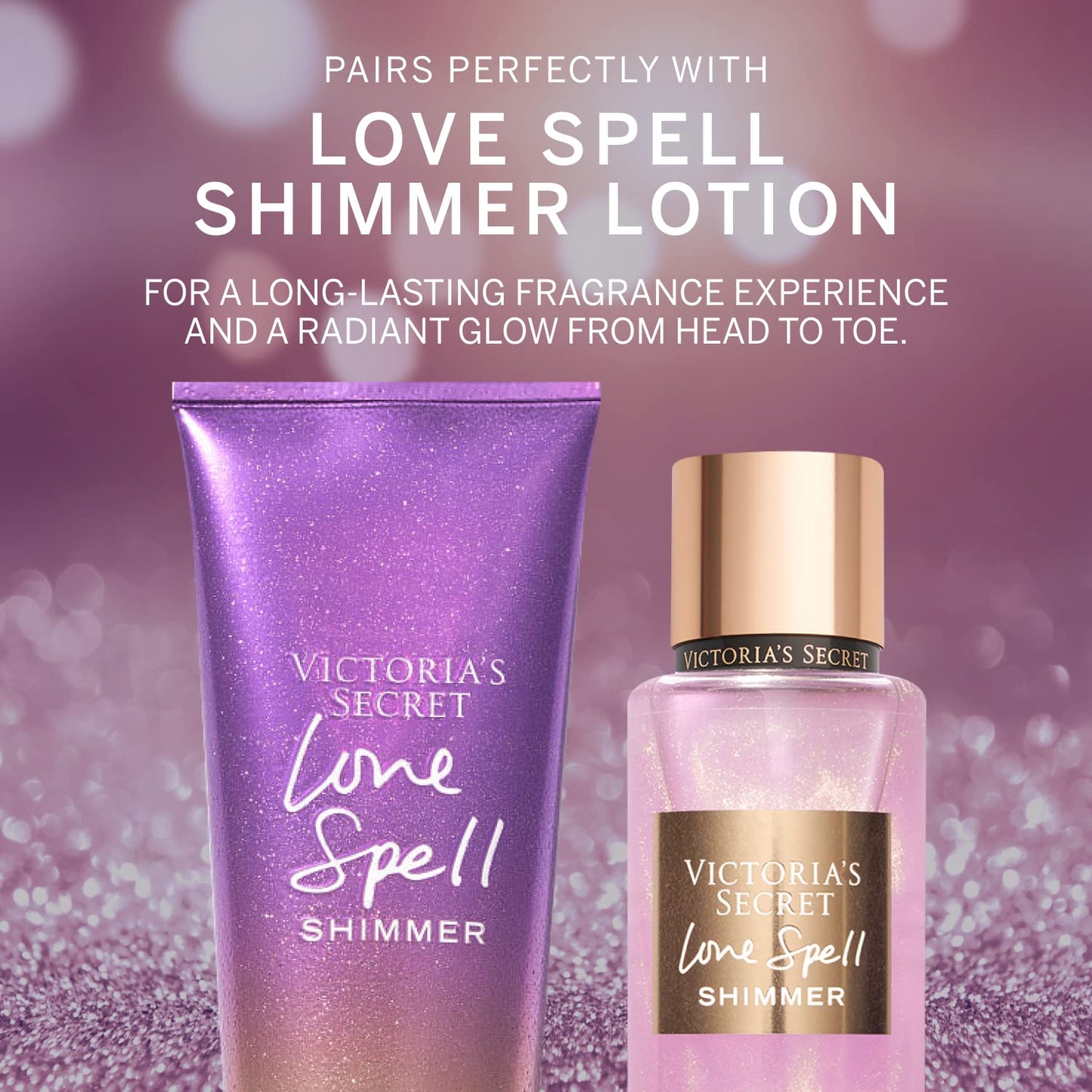 Victoria's Secret Love Spell Shimmer Mist, Body Spray for Women (250 ml)