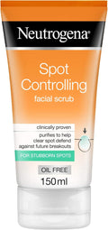 Neutrogena Spot Controlling Face Scrub, Purifies to Help Clear Spots, Fights Future Breakouts, for a Refined Complexion, Oil Free, 150ml