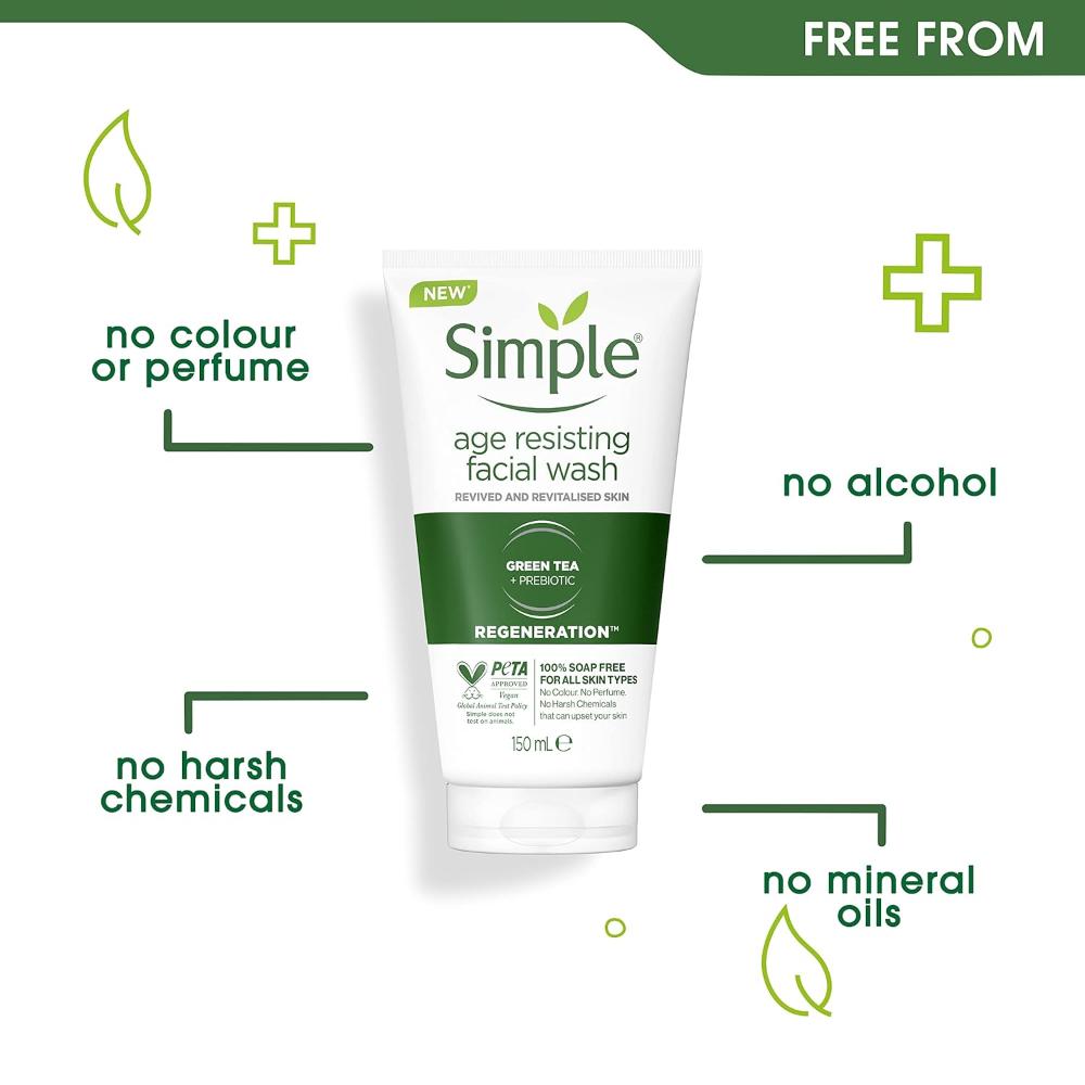 Simple Regeneration Age Resisting Facial Wash (150ml)