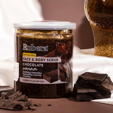 Rubera Sinful Chocolate Face & Body Scrub (500ml) | Ultimate Skin Exfoliator