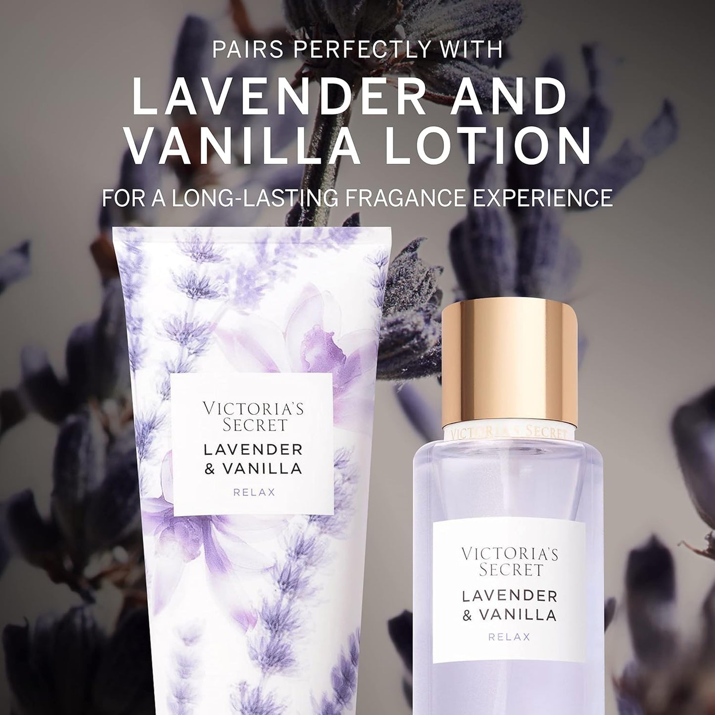Victoria's Secret Lavender and Vanilla Body Mist for Women, 250 ml