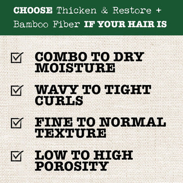Maui Moisture Thicken & Restore + Bamboo Fiber Shampoo (385 ml)