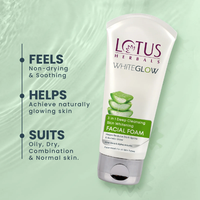 Lotus WhiteGlow 3-in-1 Facial Foam | Deep Clean & Brighten