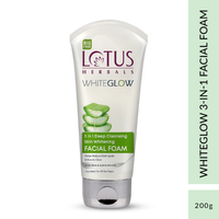 Lotus WhiteGlow 3 In 1 Facial Foam | Deep Clean & Brighten