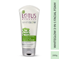 Lotus WhiteGlow 3 In 1 Facial Foam | Deep Clean & Brighten