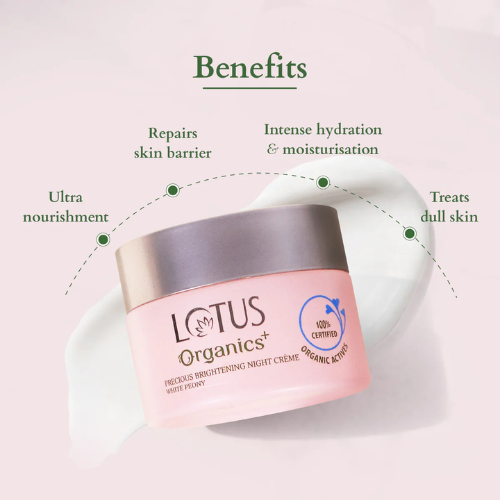 Lotus Precious Brightening Night Crème | Dark Spot & Radiance Boosting Night Care