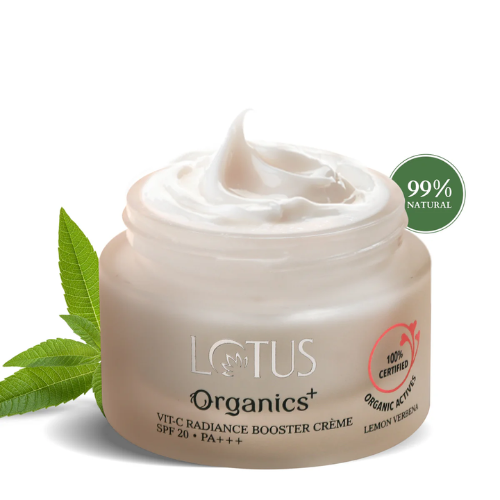 Lotus Organics+ Vitamin C Radiance Booster Cream | Brightening & Glow Moisturizer