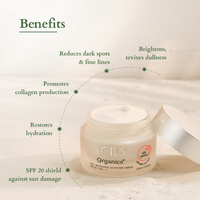 Lotus Organics+ Vitamin C Radiance Booster Cream | Brightening & Glow Moisturizer