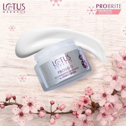 Lotus Probrite Illuminating Radiance Night Cream | Brightening & Hydrating Overnight Care