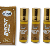 Al-Hiza Biscuit Parle Attar Perfume Oil - 6ml | Sweet & Nostalgic Fragrance (Pack of 3)