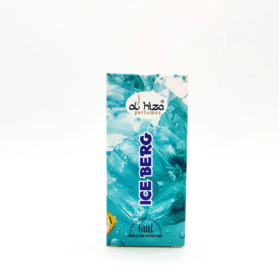 Al-Hiza Ice Berg Attar - 6ml Roll On | Long Lasting Fresh Fragrance (Pack of 3)