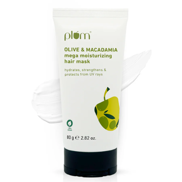 Plum Olive & Macadamia Mega Moisturizing Hair Mask 80g