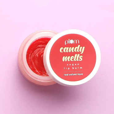 Plum  Candy Melts Vegan Lip Balm | Red Velvet Love 12gm