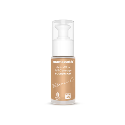 Mamaearth Hydra-Glow Full Coverage Foundation with Vitamin C & Turmeric – 30ml