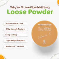 Glow Mattifying Loose Powder with Vitamin C & Aloe Vera for a Natural Matte Look – 12 g