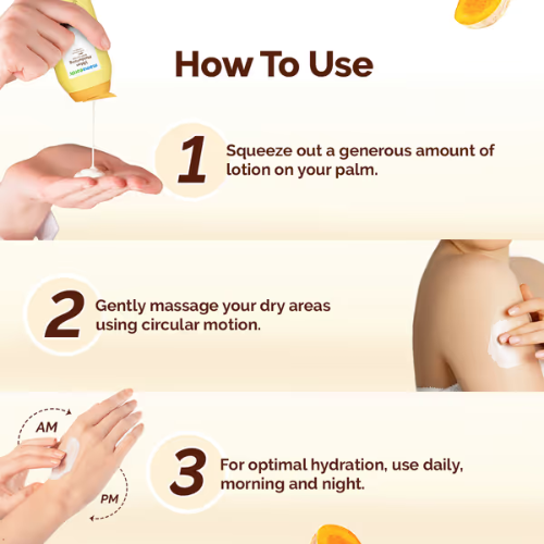 Mamaearth Ubtan Moisturizing Body Lotion with Turmeric & Saffron for Glowing Skin – 200 ml