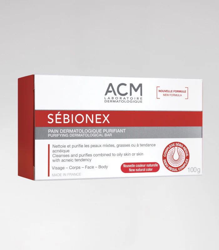 Sebionex Soap | Dermatological Cleansing Bar for Oily & Acne-Prone Skin (100g)