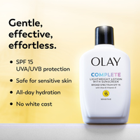 Olay Complete Lotion Moisturizer Sensitive with Sunscreen SPF 15 6oz