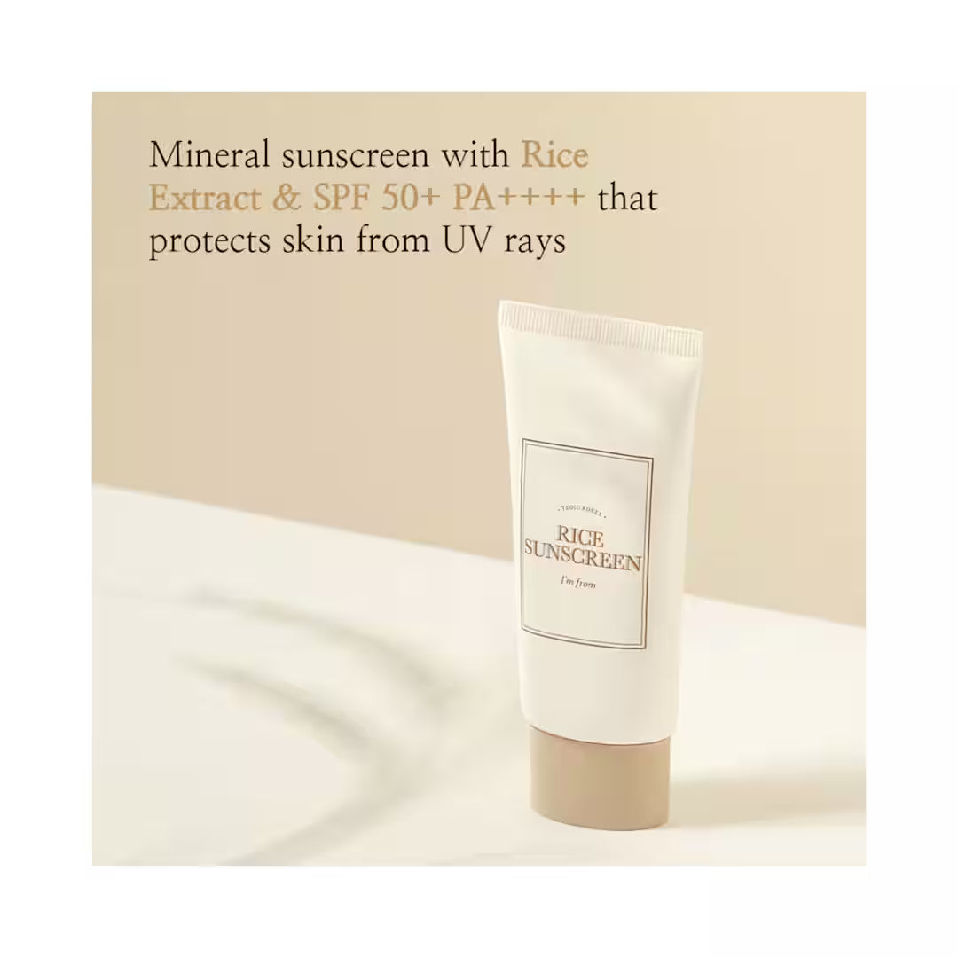 I’m From Rice Sunscreen SPF50+ PA++++ (50ml) | Brightening & Hydrating Sun Protection