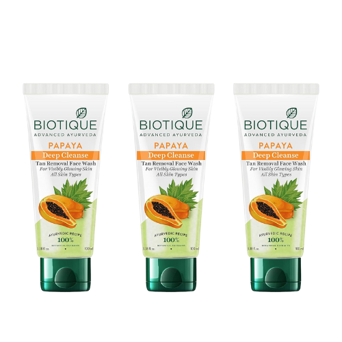 Biotique Papaya Deep Cleanse Face Wash | Oil Control Cleanser